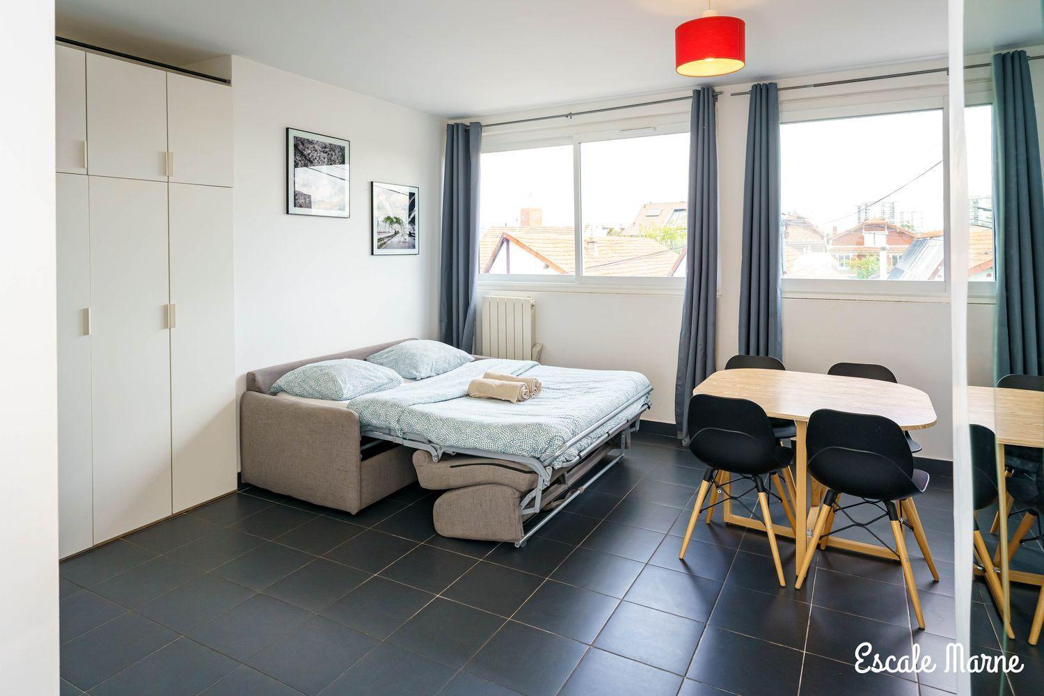 Escale-Marne Fr - 102 - Free Parking - Free Luggage Storage - All Equipped - Linen Included - Washing Machine - 10Mn Walk Metro 8 - Rer A - Panoramic View - From 1 To 4 Guests Maisons-Alfort Εξωτερικό φωτογραφία