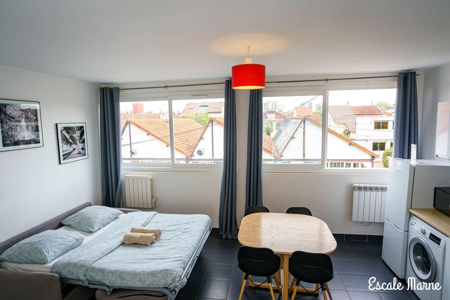 Escale-Marne Fr - 102 - Free Parking - Free Luggage Storage - All Equipped - Linen Included - Washing Machine - 10Mn Walk Metro 8 - Rer A - Panoramic View - From 1 To 4 Guests Maisons-Alfort Εξωτερικό φωτογραφία